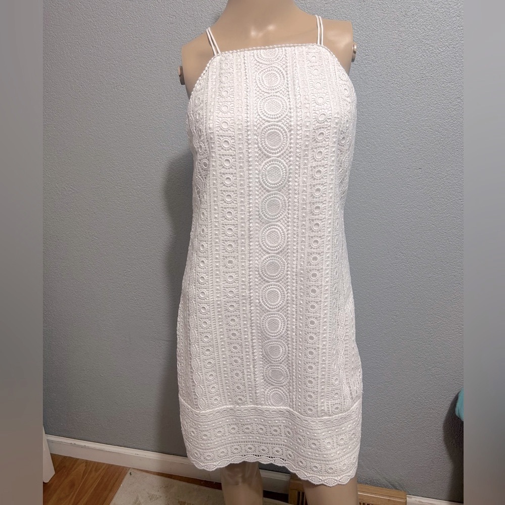 WHBM Sleeveless lace shift dress size 2